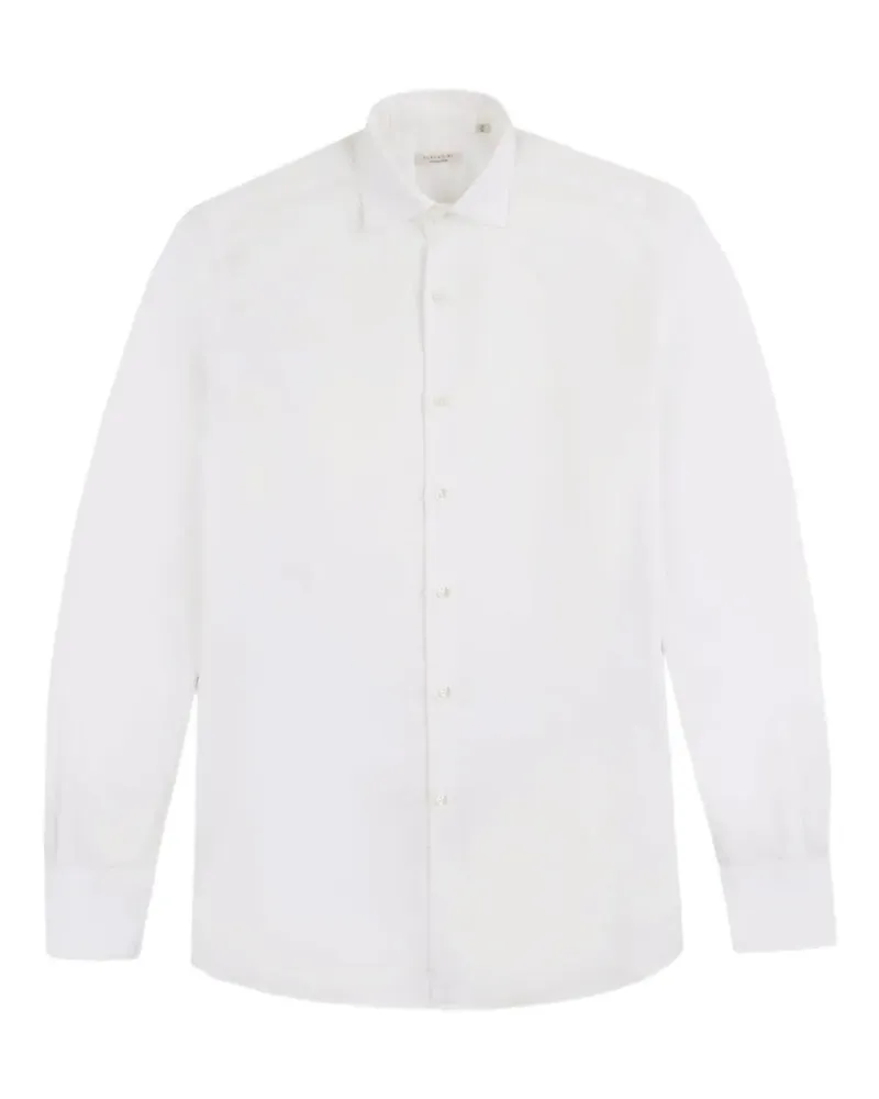 Glanshirt Klassisches Hemd - Weiß Weiß