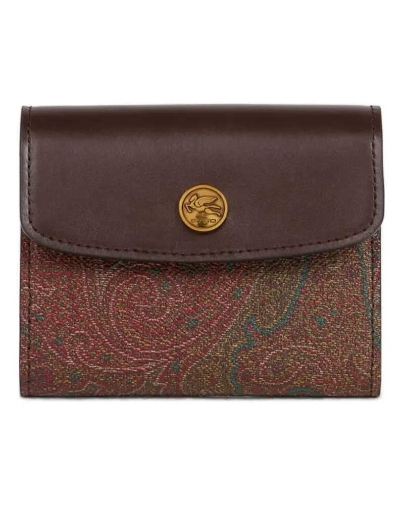 Etro Arnica Portemonnaie mit Paisley-Print - Braun Braun