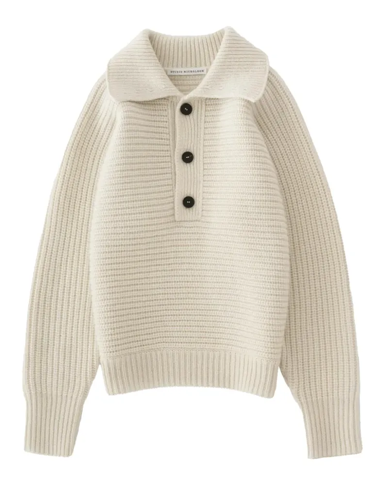 Studio Nicholson Gerippter Walton Pullover - Nude Nude