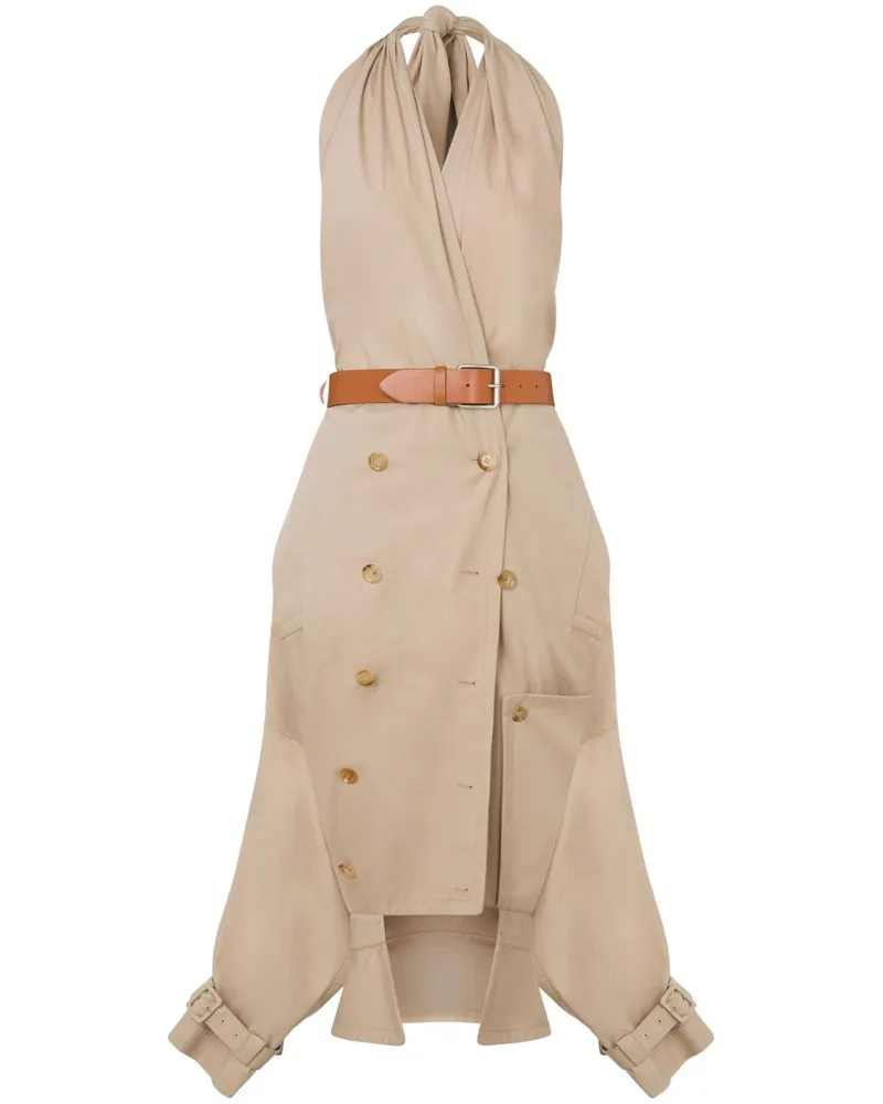 Moschino Asymmetrisches Midikleid - Nude Nude