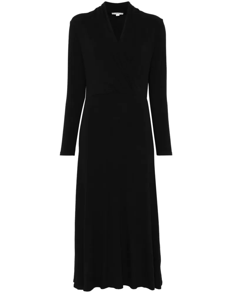 Vince Langärmeliges Midikleid - Schwarz Schwarz