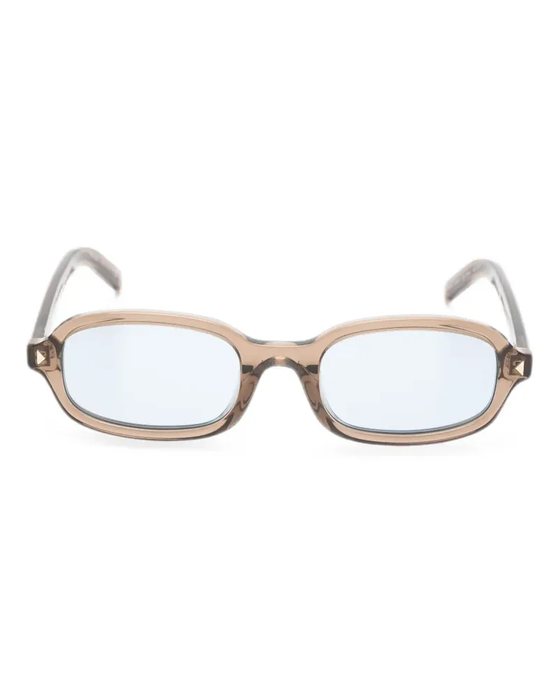 Prada Sonnenbrille mit eckigem Gestell - Nude Nude