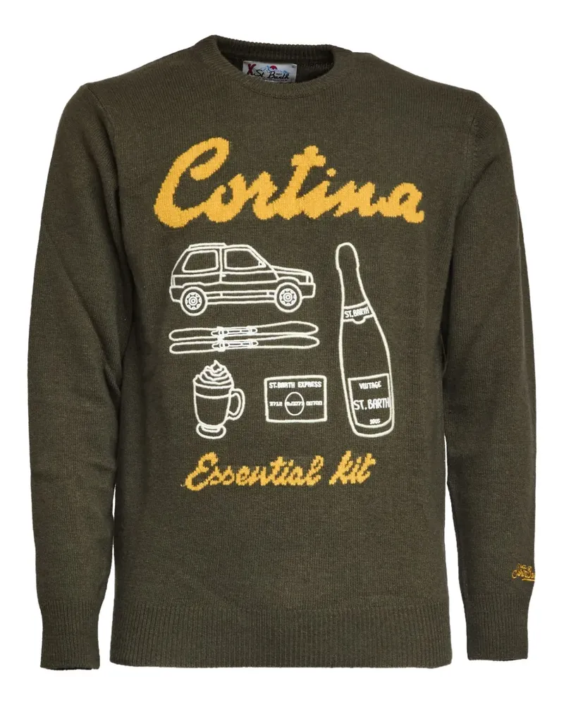 MC2 Saint Barth Heron long-sleeve crew-neck sweater - Grün Grün