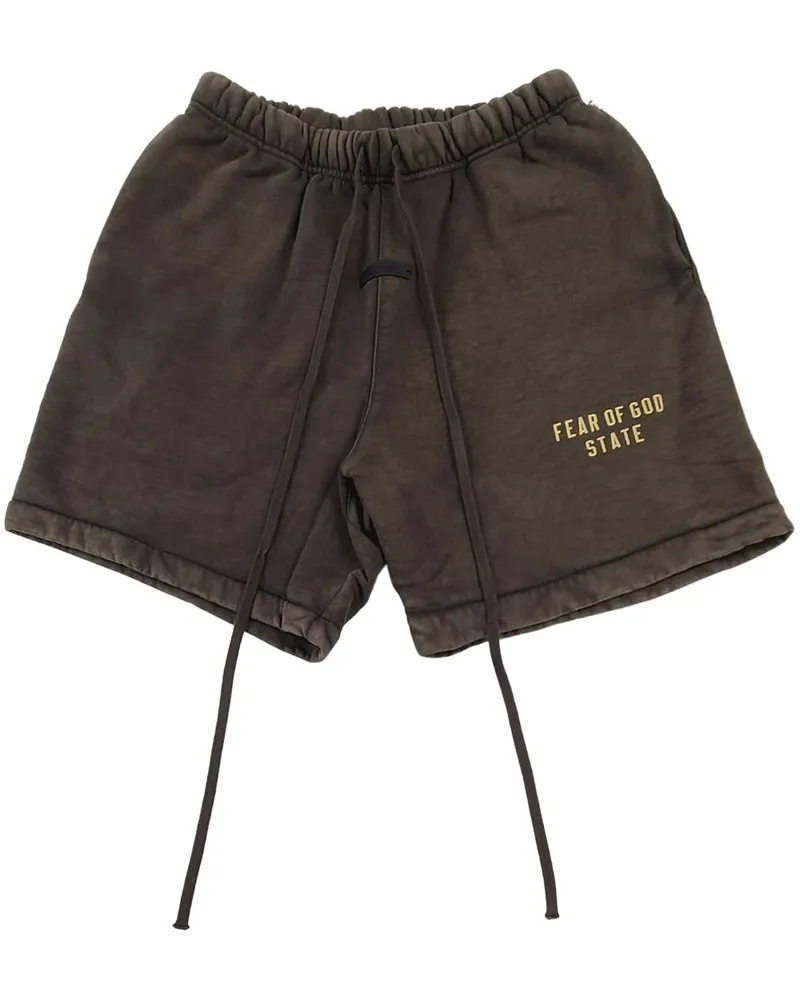 Fear of God Shorts mit Logo-Print - Braun Braun