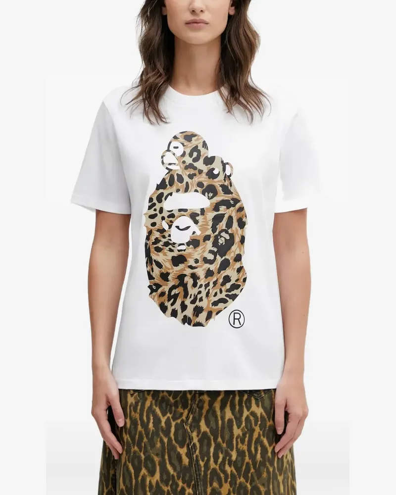 BAPE T-Shirt mit grafischem Print - Weiß Weiß