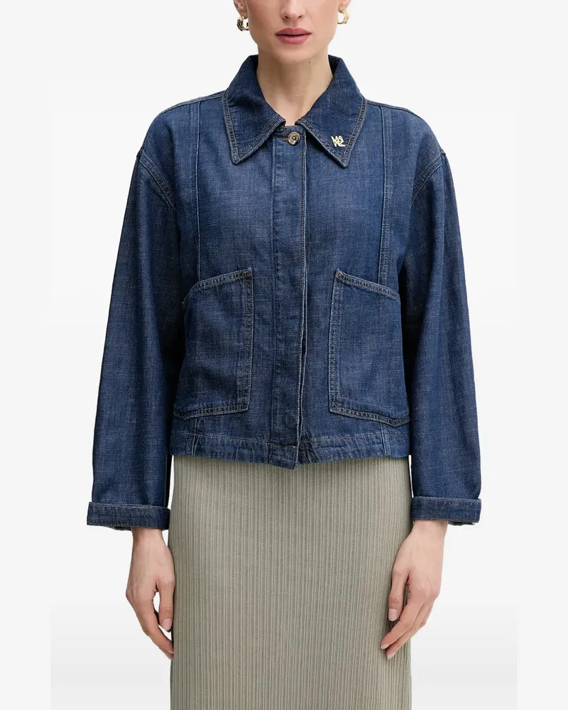 Mos Mosh button-up denim jacket - Blau Blau