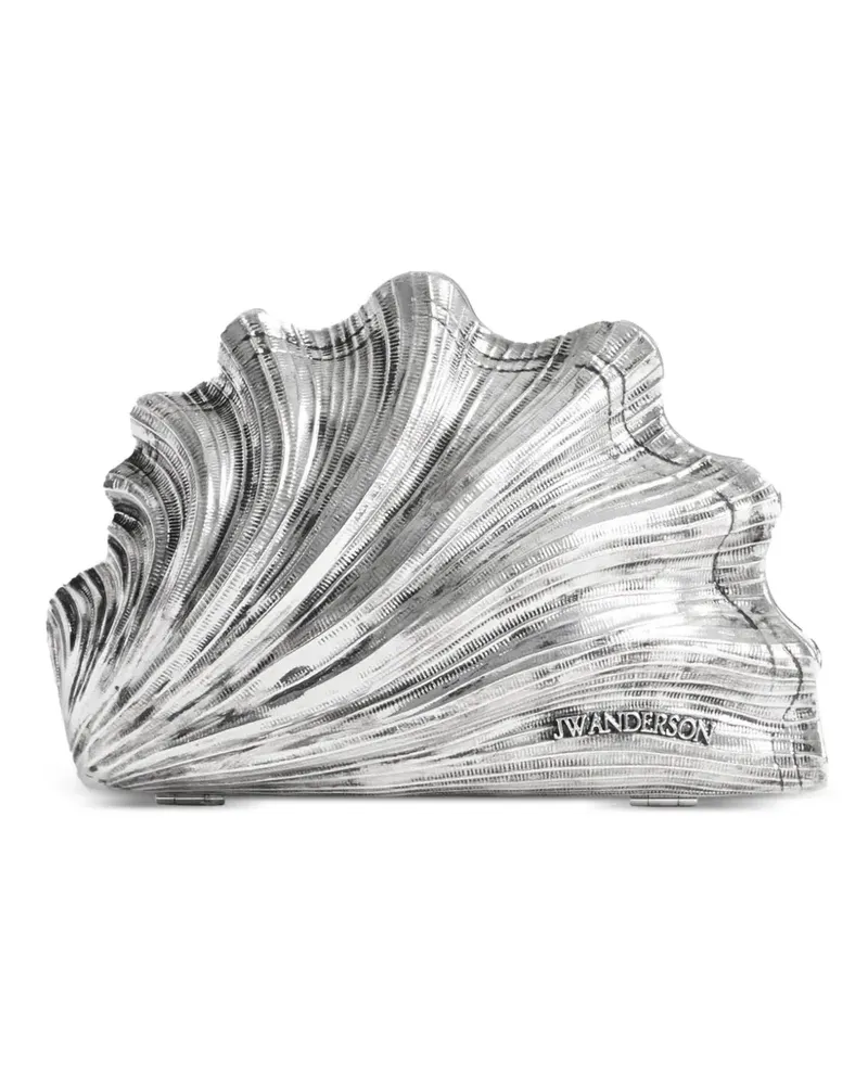 J.W.Anderson Clutch mit Muscheldesign - Silber Silber