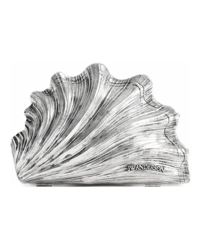 J.W.Anderson Shell clutch bag - Silber Silber