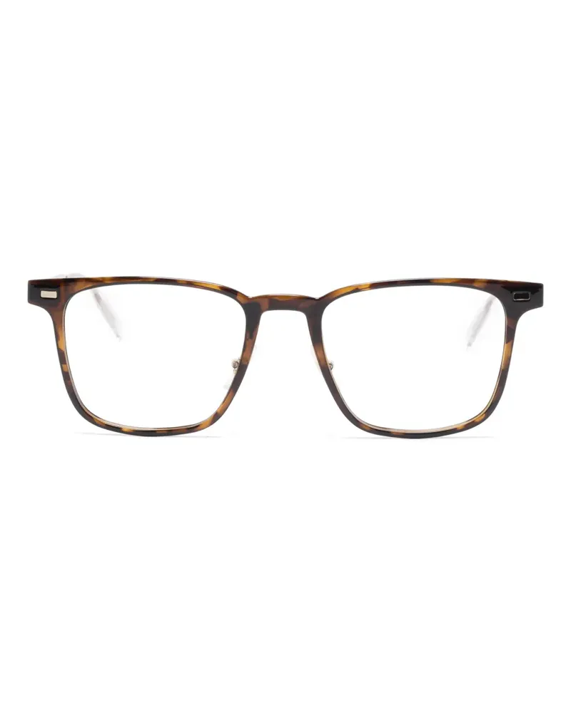 Montblanc Brille mit eckigem Gestell - Braun Braun