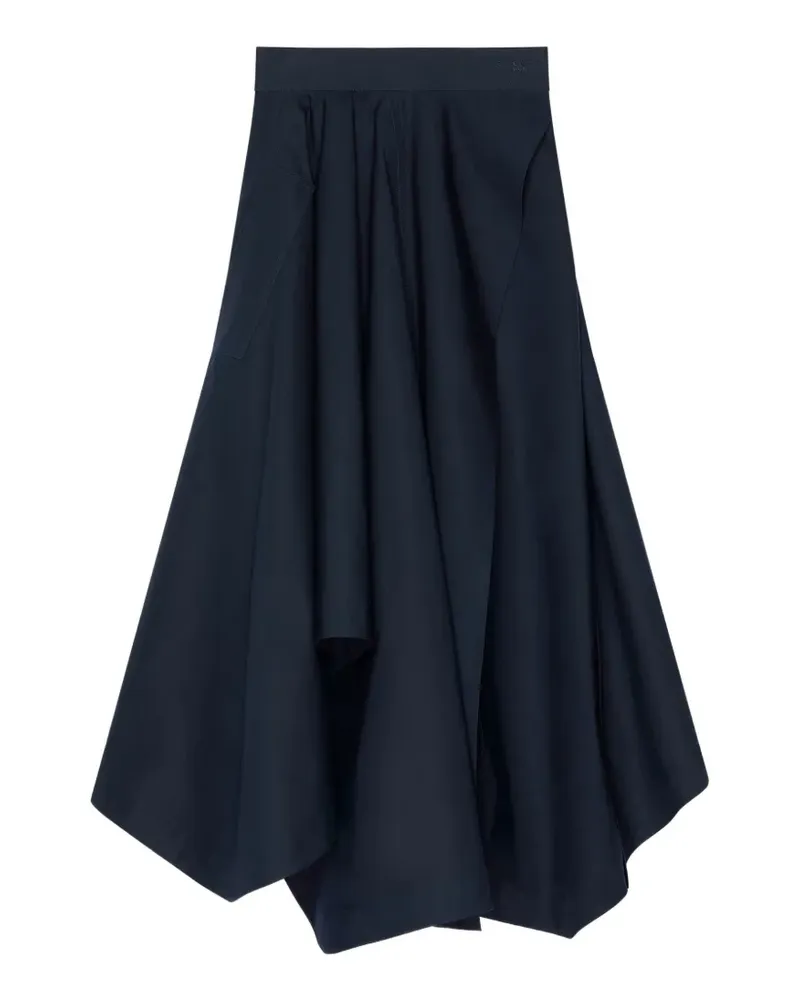 Givenchy asymmetric poplin maxi skirt - Blau Blau