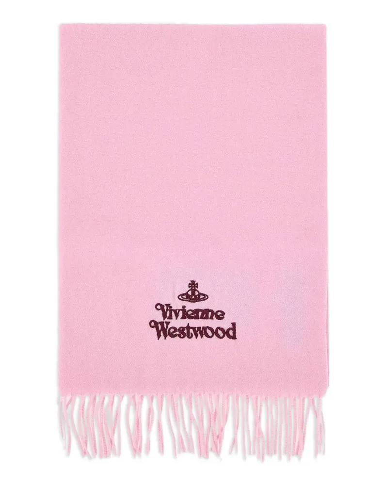 Vivienne Westwood Schal mit Fransen - Rosa Rosa