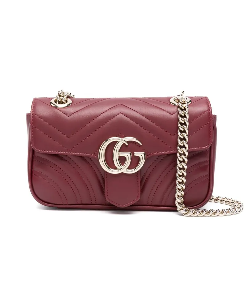 Gucci Mini GG Marmont Schultertasche - Rot Rot