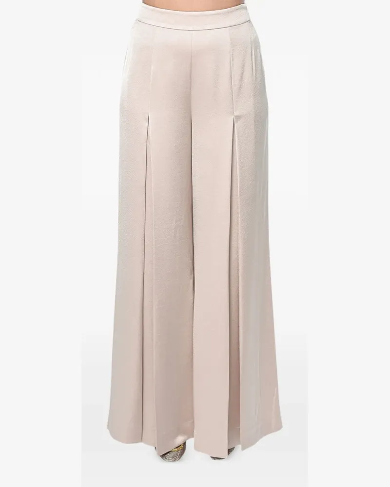 Ted Baker Wide-Leg-Hose mit Bundfalten - Nude Nude