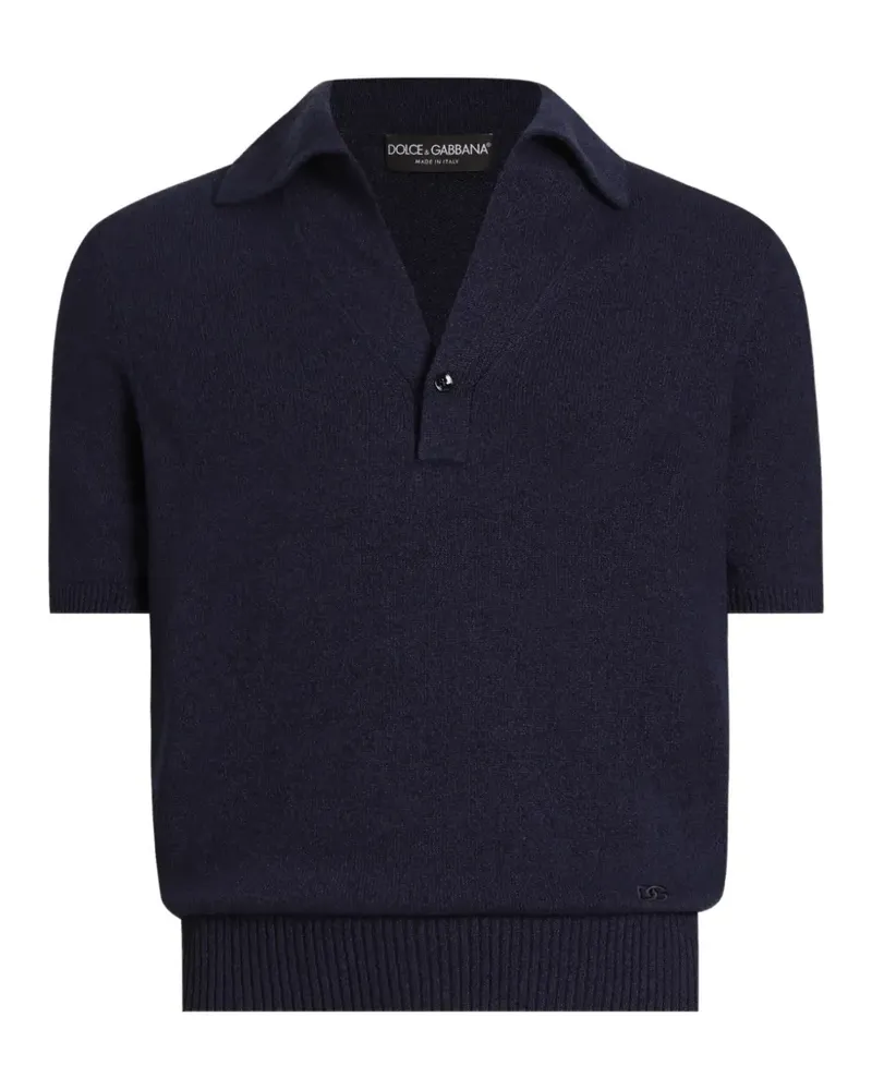 Dolce & Gabbana Poloshirt aus Baumwollgemisch - Blau Blau