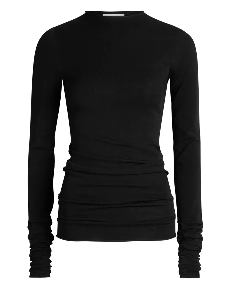 ARMARIUM Sita ruched top - Schwarz Schwarz