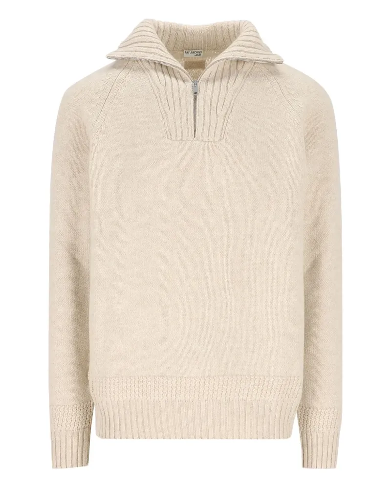 Fay virgin wool sweater - Nude Nude