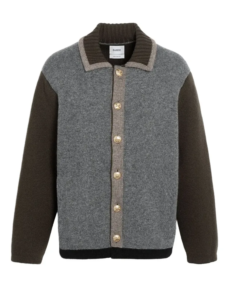 Barrie Jacke in Colour-Block-Optik - Grau Grau