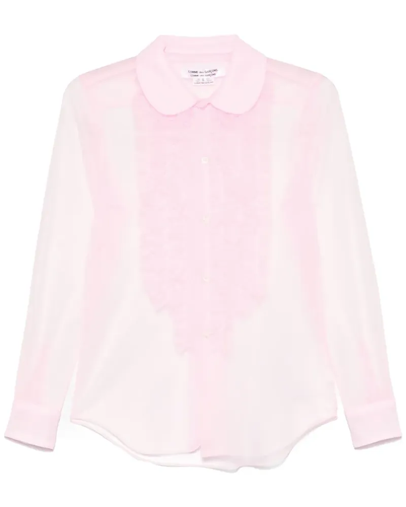 Comme des Garçons Hemd mit Rüschen - Rosa Rosa