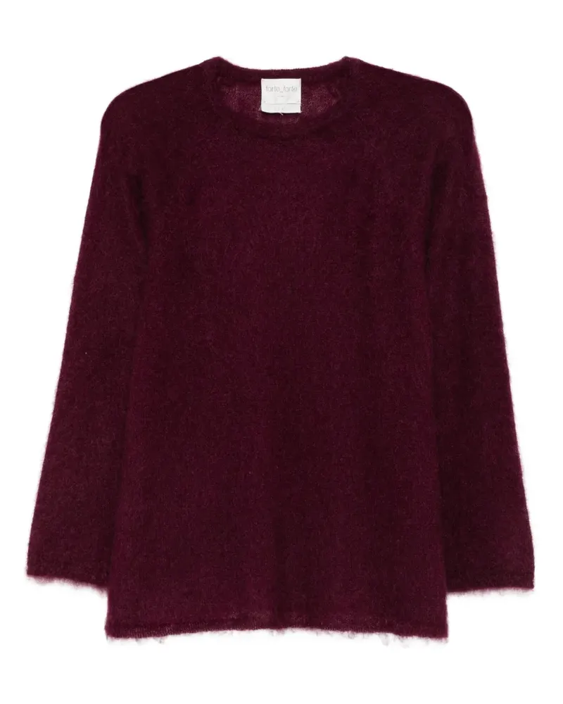 forte_forte Pullover aus Mohairwollgemisch - Rot Rot