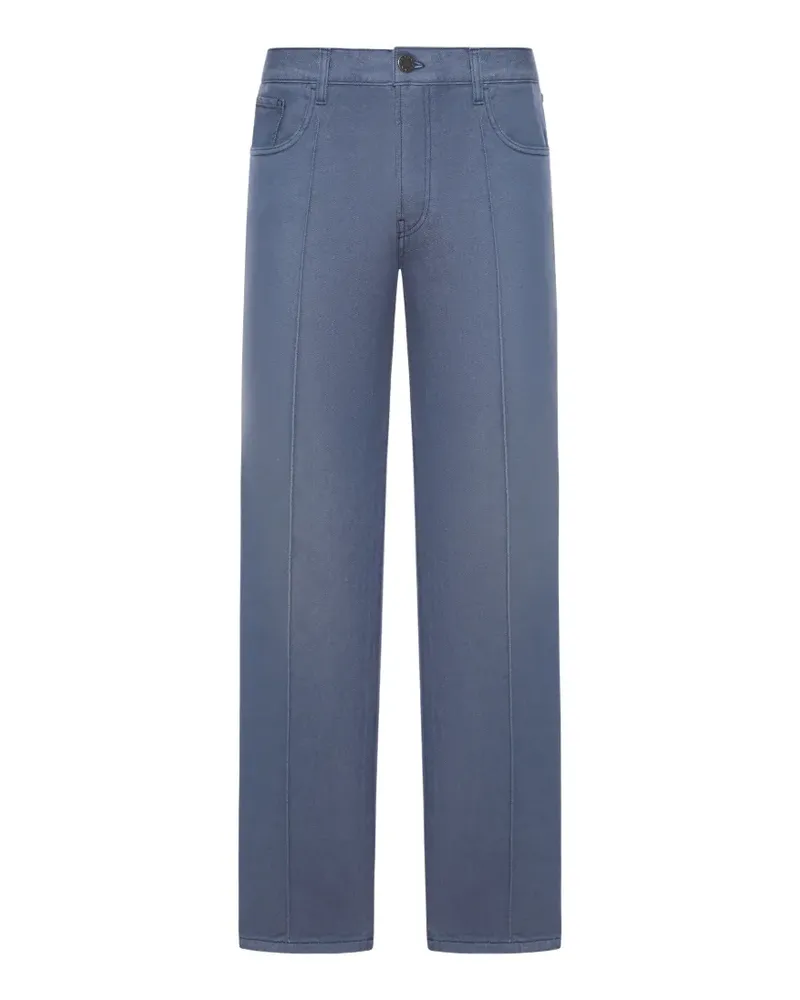 Prada logo-label jeans - Blau Blau