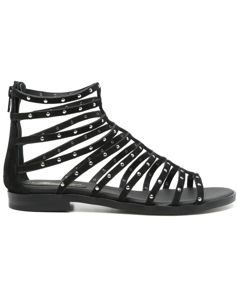 Anna F. Sandalen aus Wildleder - Schwarz Schwarz