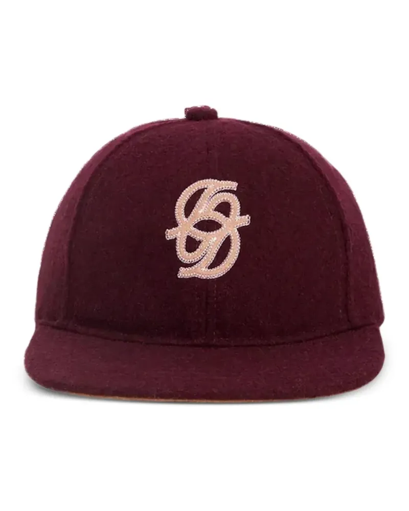 Drôle de Monsieur La Casquette Baseballkappe mit Monogramm - Rot Rot