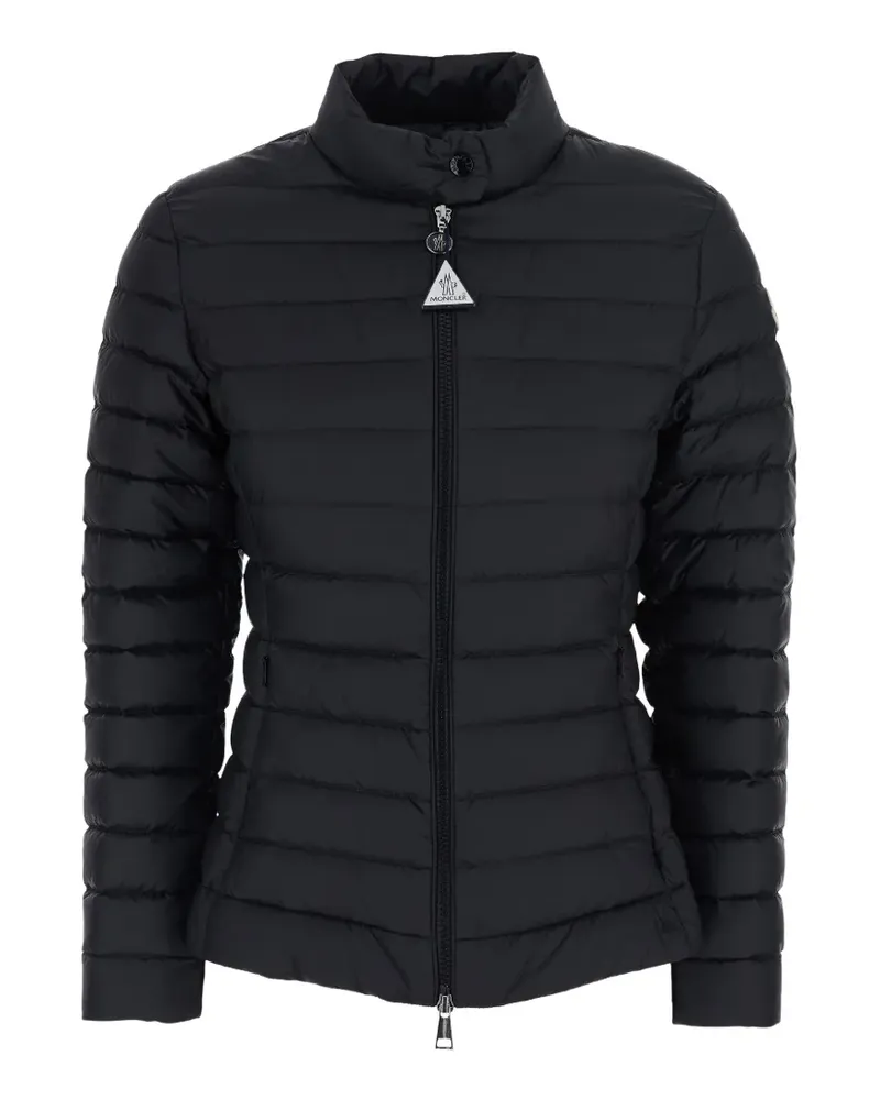 Moncler Igelle quilted logo-patch jacket - Schwarz Schwarz