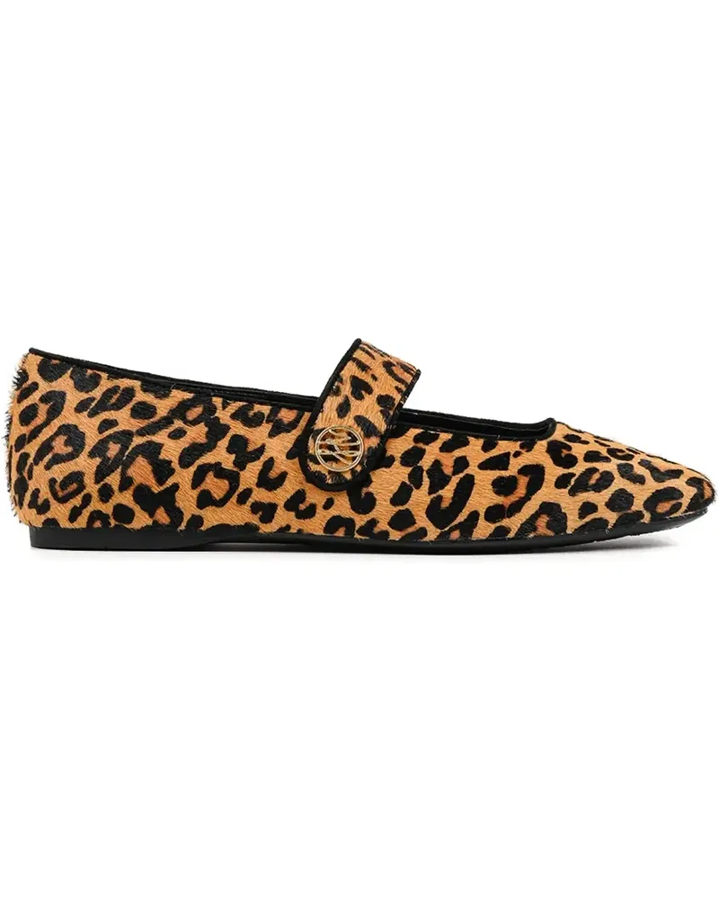 Karl Lagerfeld Ballerinas mit Leoparden-Print - Nude Nude