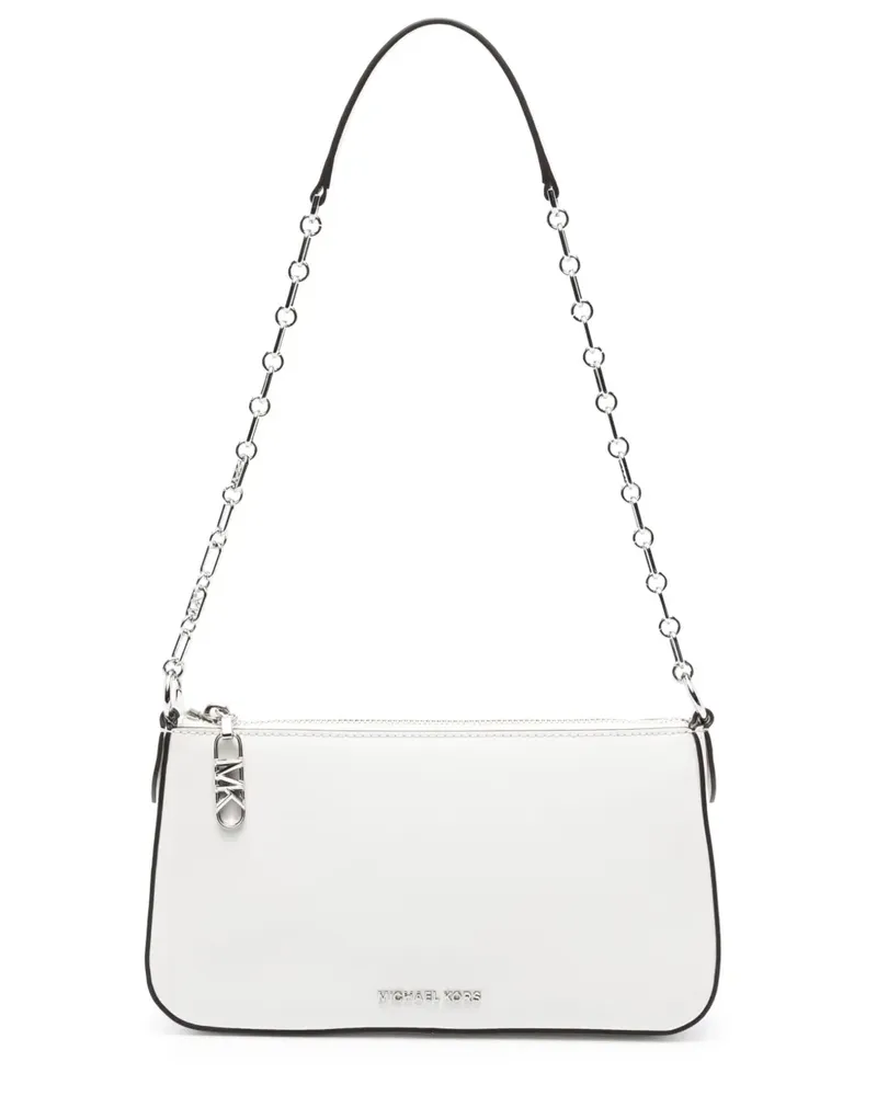 Michael Kors Mittelgroße Empire Schultertasche mit Logo - Weiß Weiß