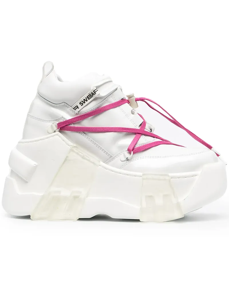 swear Wunschanfertigung: Amazon Sneakers mit Plateau - Weiß Weiß