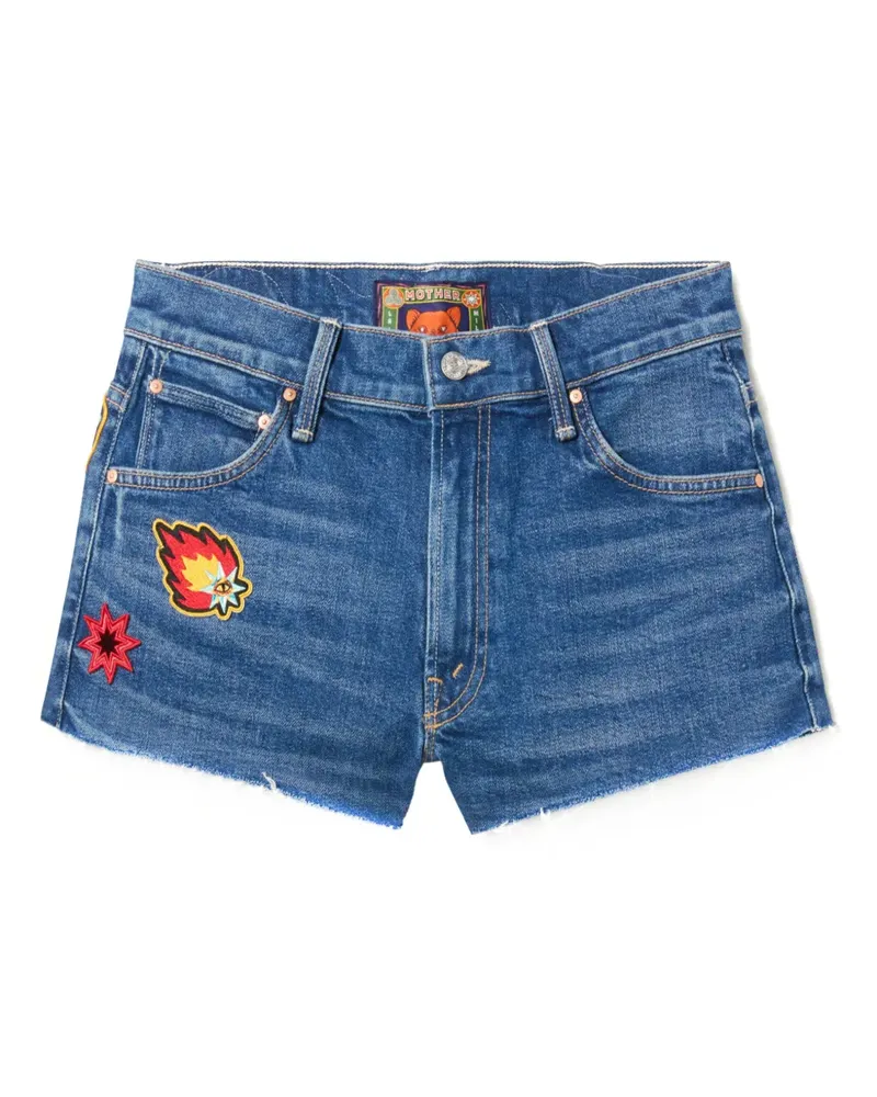 La DoubleJ x Mother the Dodger Short Fray Shorts - Blau Blau