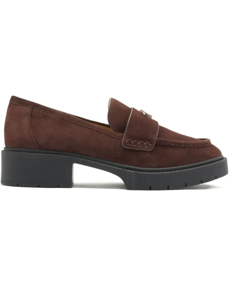 Coach Loafer aus Wildleder - Braun Braun