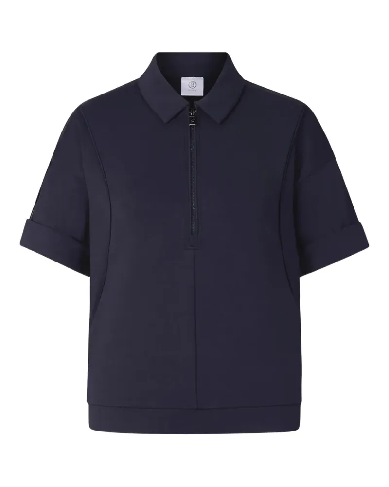 Bogner Finya Poloshirt mit kurzem Reißverschluss - Blau Blau