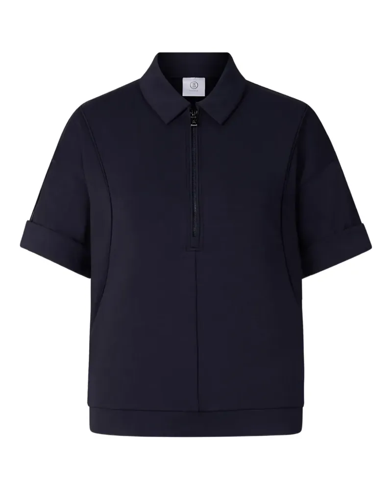 Bogner Finya Poloshirt mit kurzem Reißverschluss - Blau Blau
