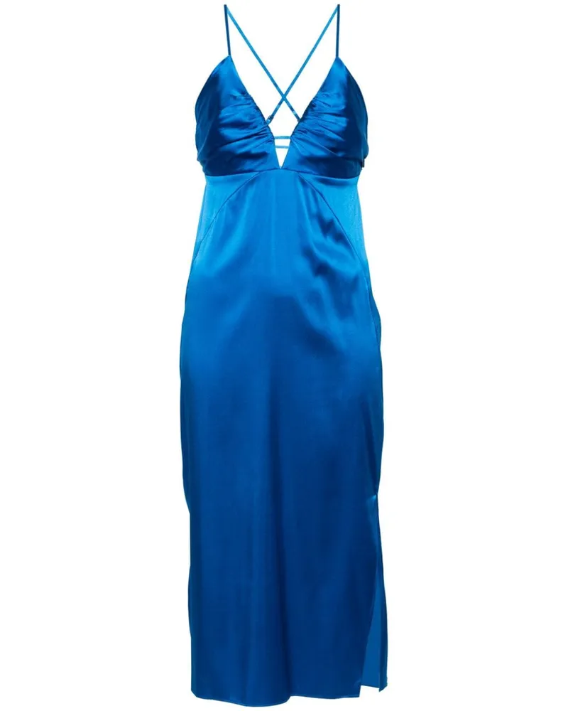 Calvin Klein Minikleid aus Satin - Blau Blau