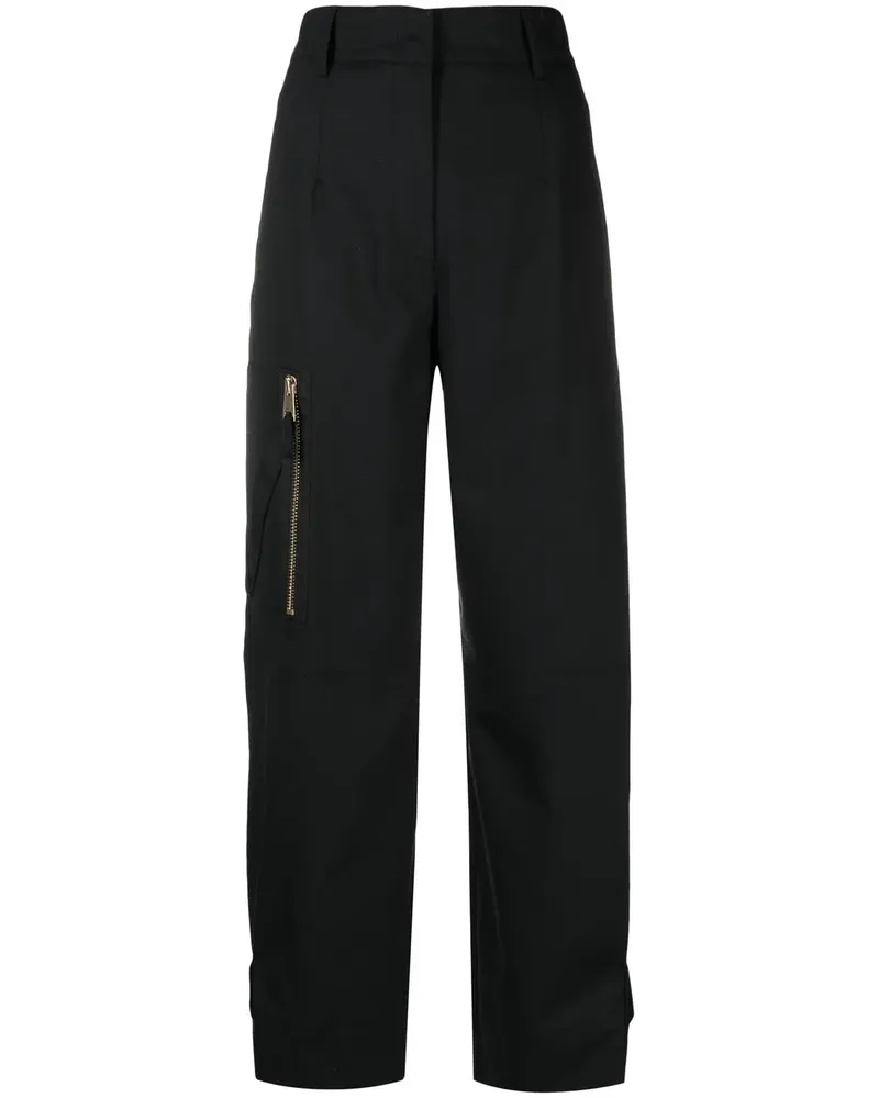 Blanca Cargohose mit Tapered-Bein - Schwarz Schwarz