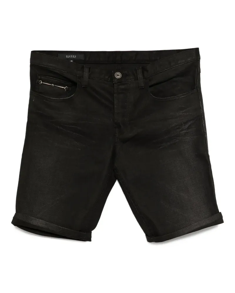 Gucci Jeans-Shorts mit geradem Bein - Schwarz Schwarz