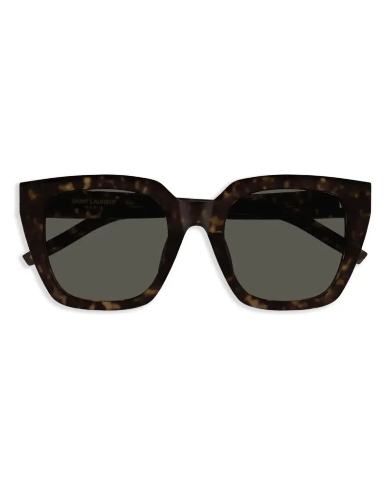 Saint Laurent Sonnenbrille mit Cat-Eye-Gestell - Braun Braun