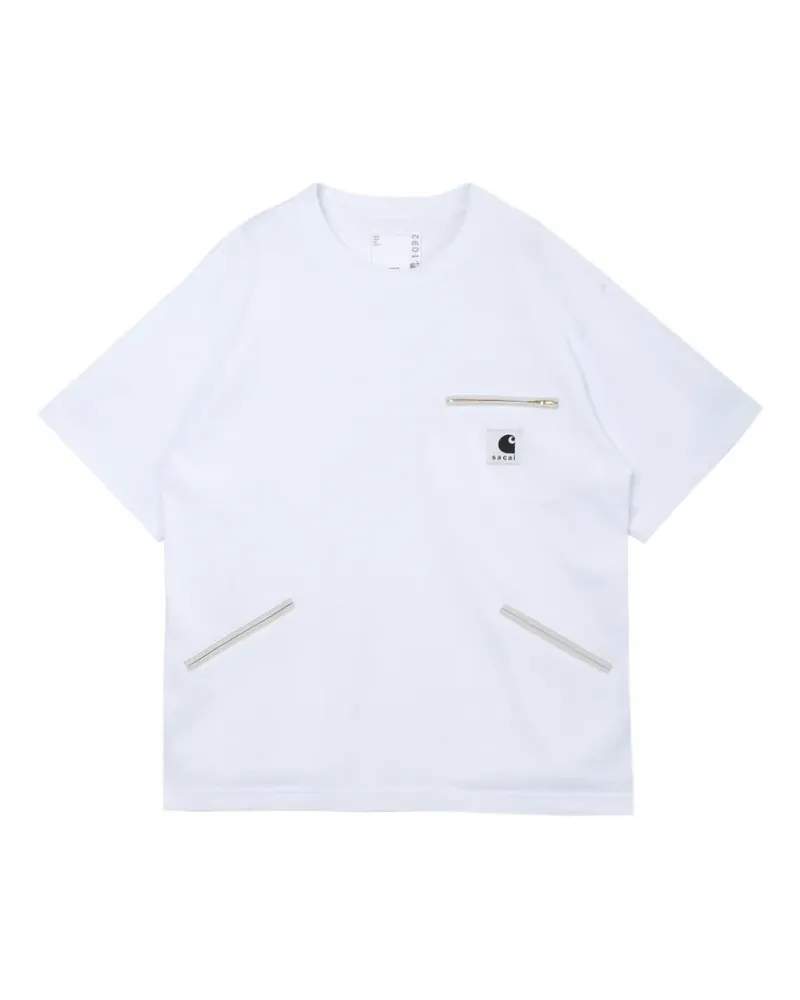 Sacai x Carhartt WIP T-Shirt - Weiß Weiß