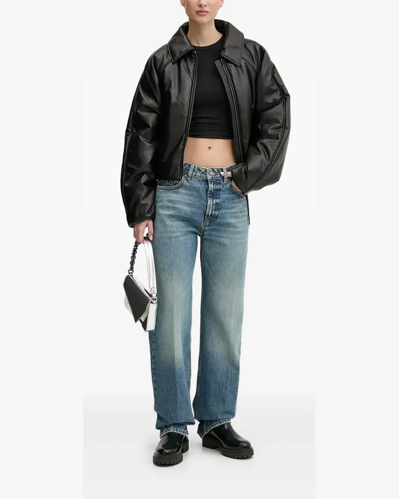 HUGO BOSS Jeans mit Logo-Prägung - Blau Blau
