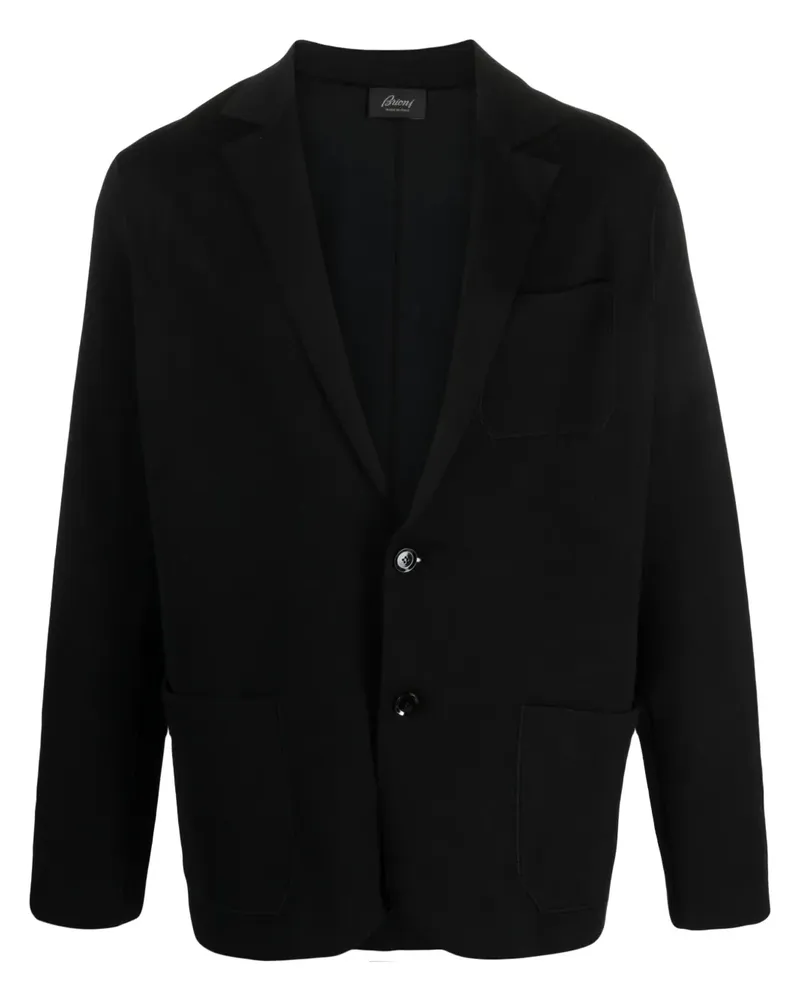 Brioni Sakko aus Jersey - Schwarz Schwarz