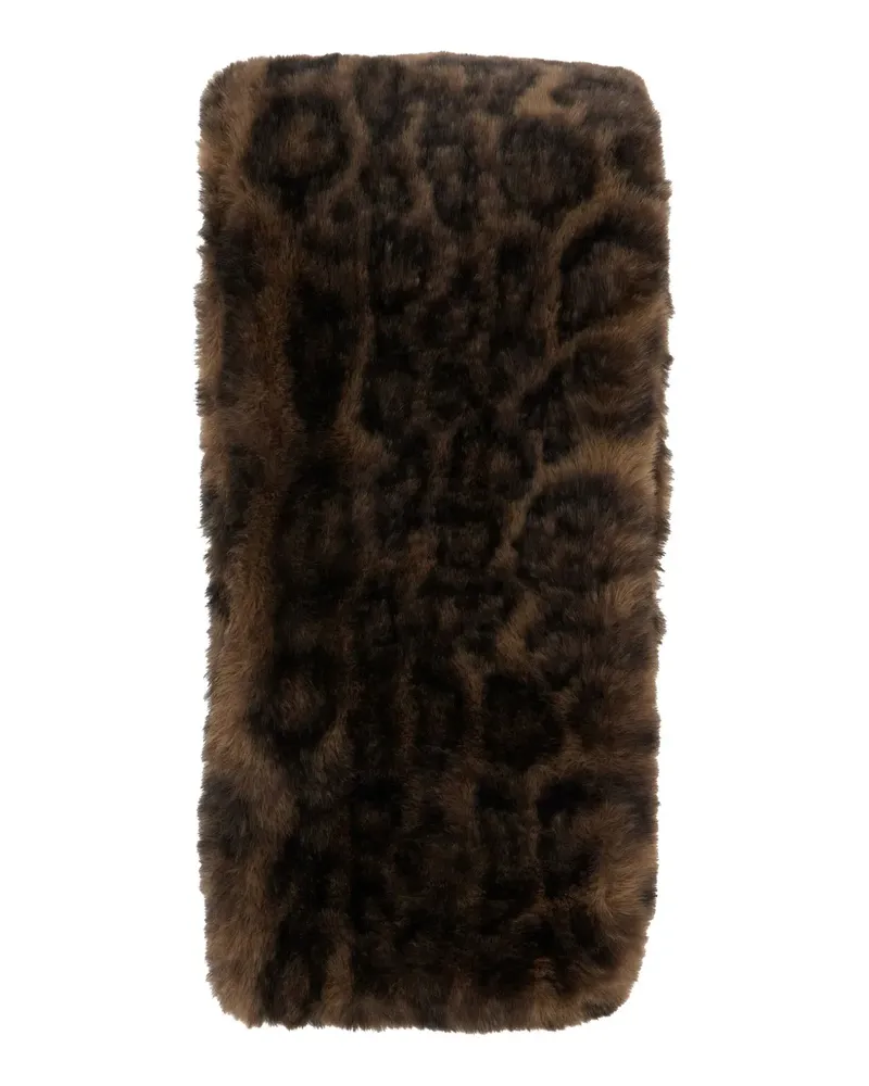 APPARIS Kai leopard-pattern scarf - Braun Braun