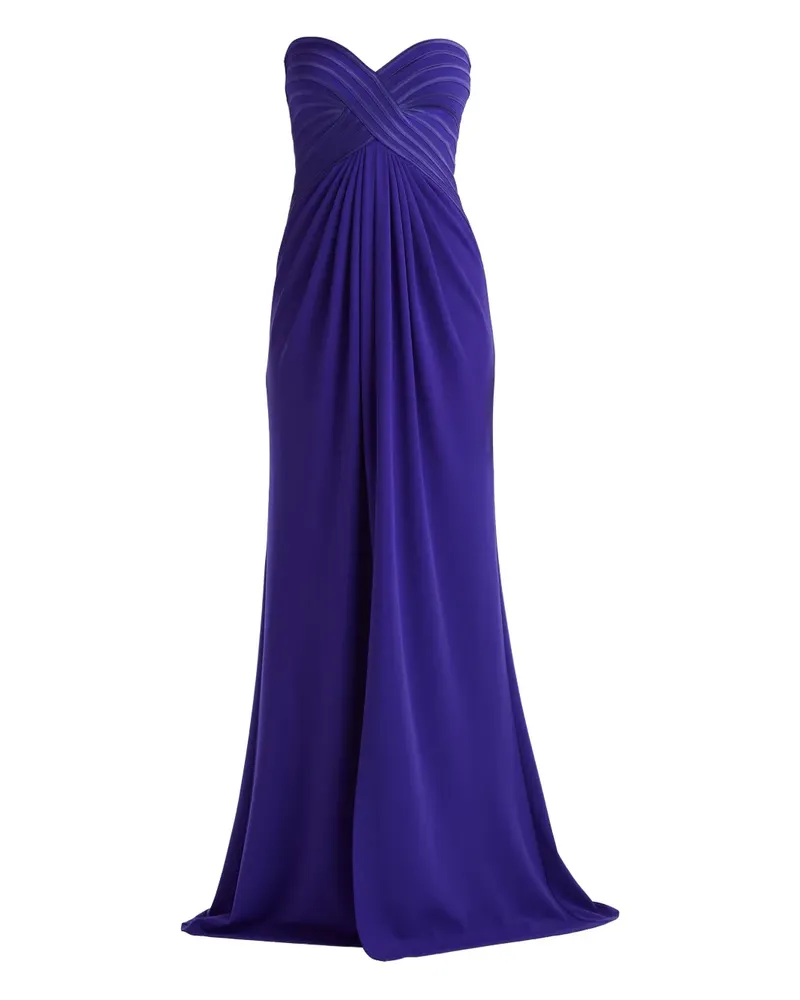 Tadashi Shoji strapless pleated maxi dress - Violett Violett