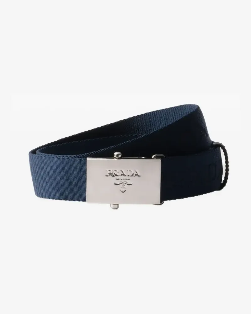 Prada Gürtel mit Logo - Blau Blau
