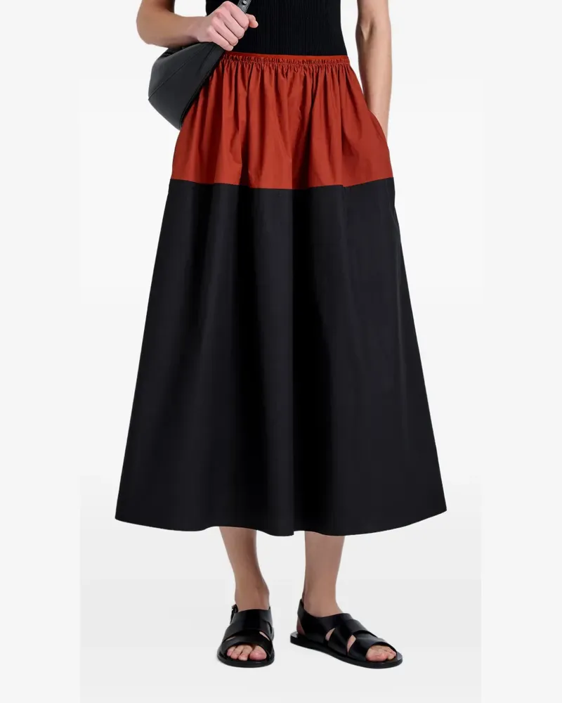 Proenza Schouler Nyla Rock aus Popeline - Schwarz Schwarz