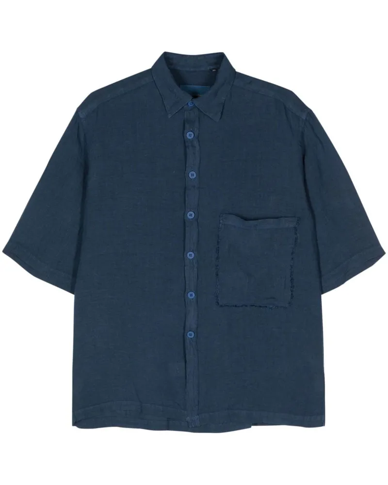 Costumein Stefano Leinenhemd - Blau Blau