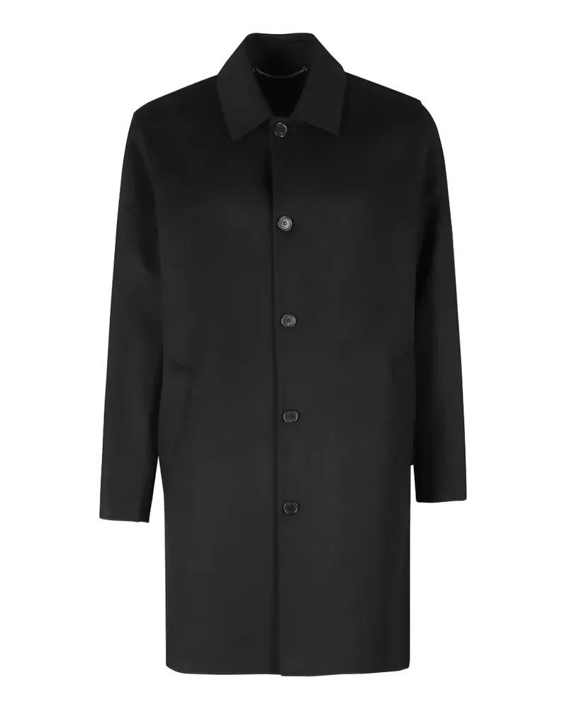 Department 5 classic-collar single-breasted coat - Schwarz Schwarz