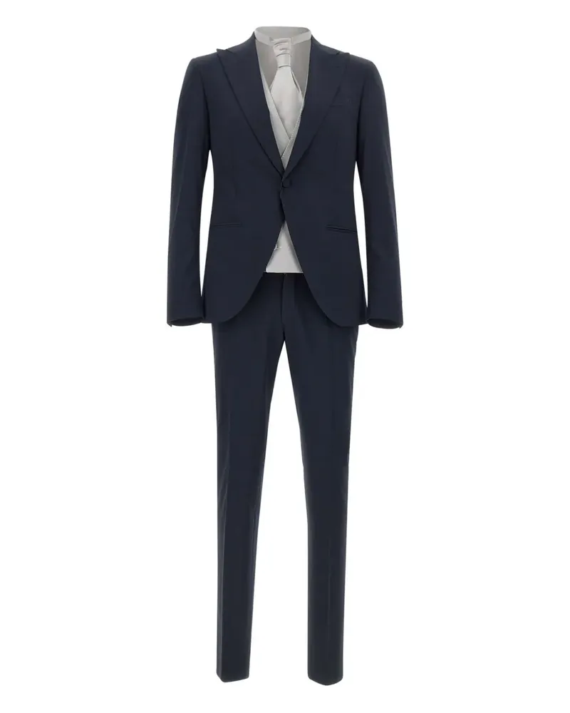 Corneliani Einreihiger Anzug - Blau Blau