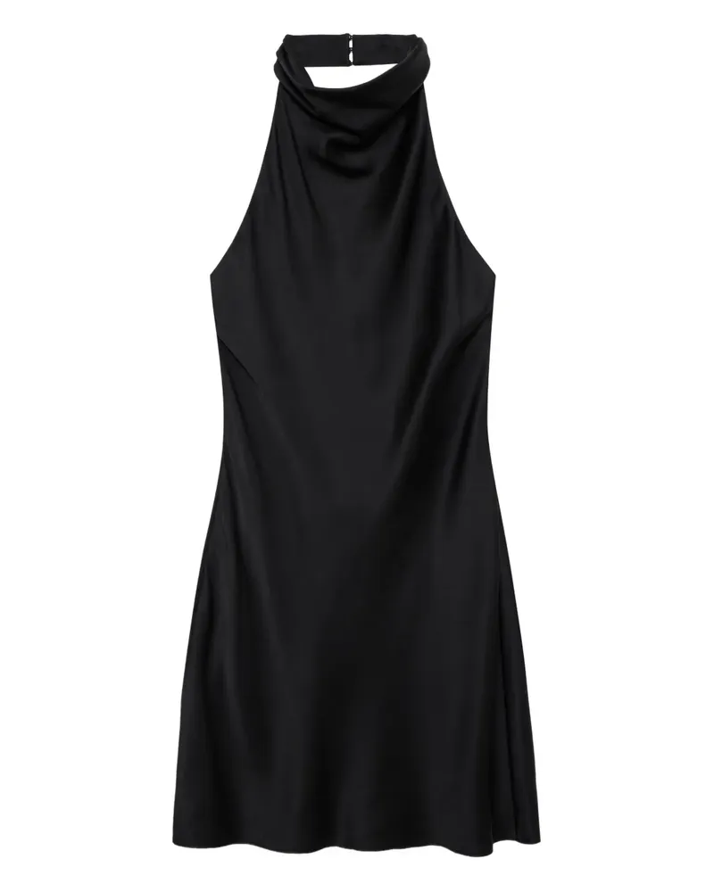 Anine Bing Eliana Neckholder-Minikleid aus Seide - Schwarz Schwarz