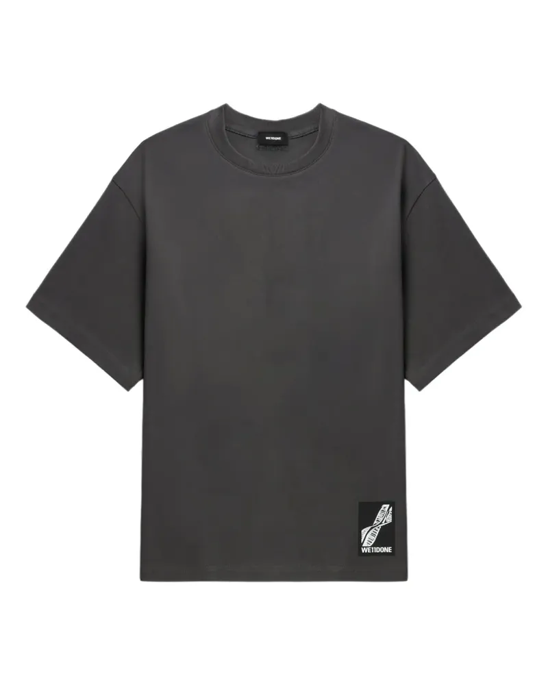 WE 11 DONE T-Shirt mit Logo-Detail - Grau Grau